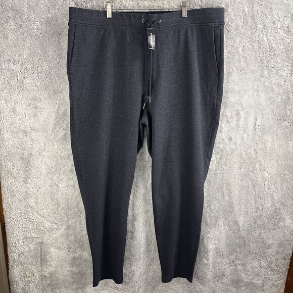Mens Express Knit Joggers Gray Drawstring Tapered Leg Size XL NWT - Picture 1 of 6